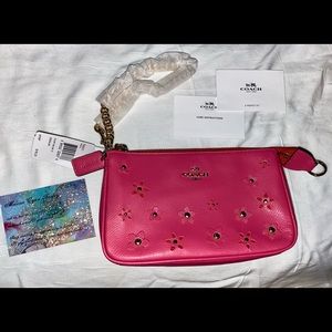 Coach leather wristlet